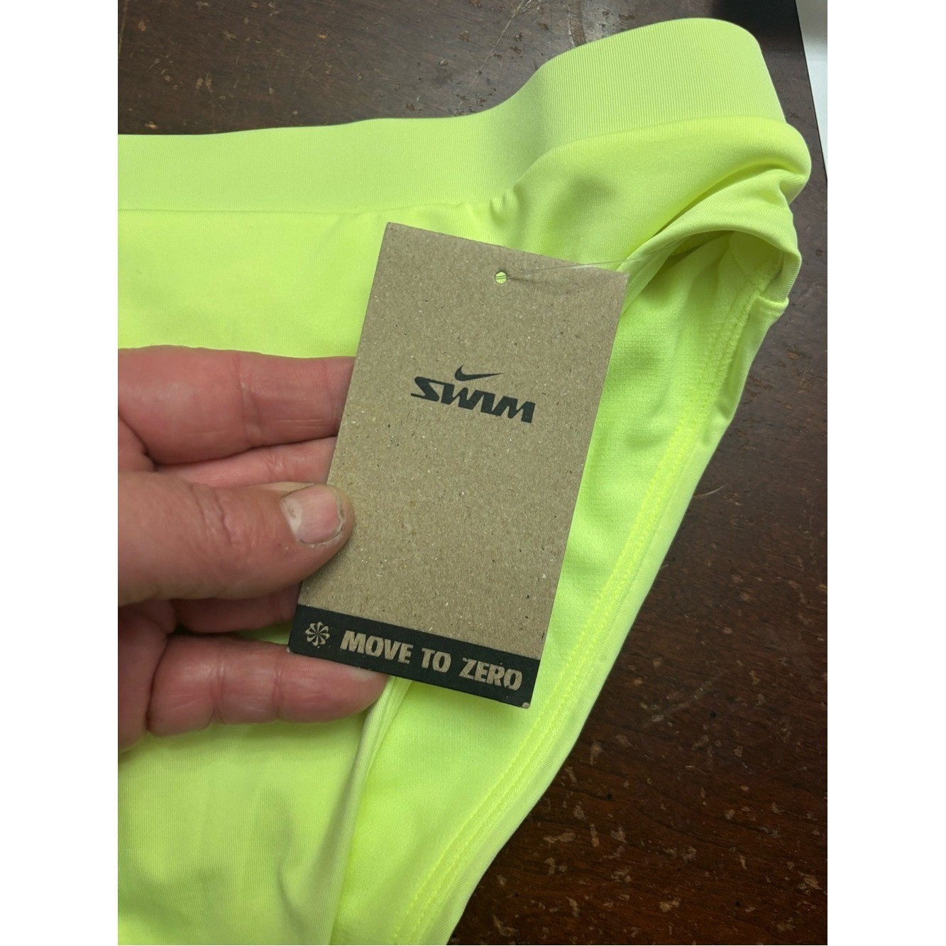Swim nike neon yellow bikini workout bottom BNWT gym beach surfing resort small