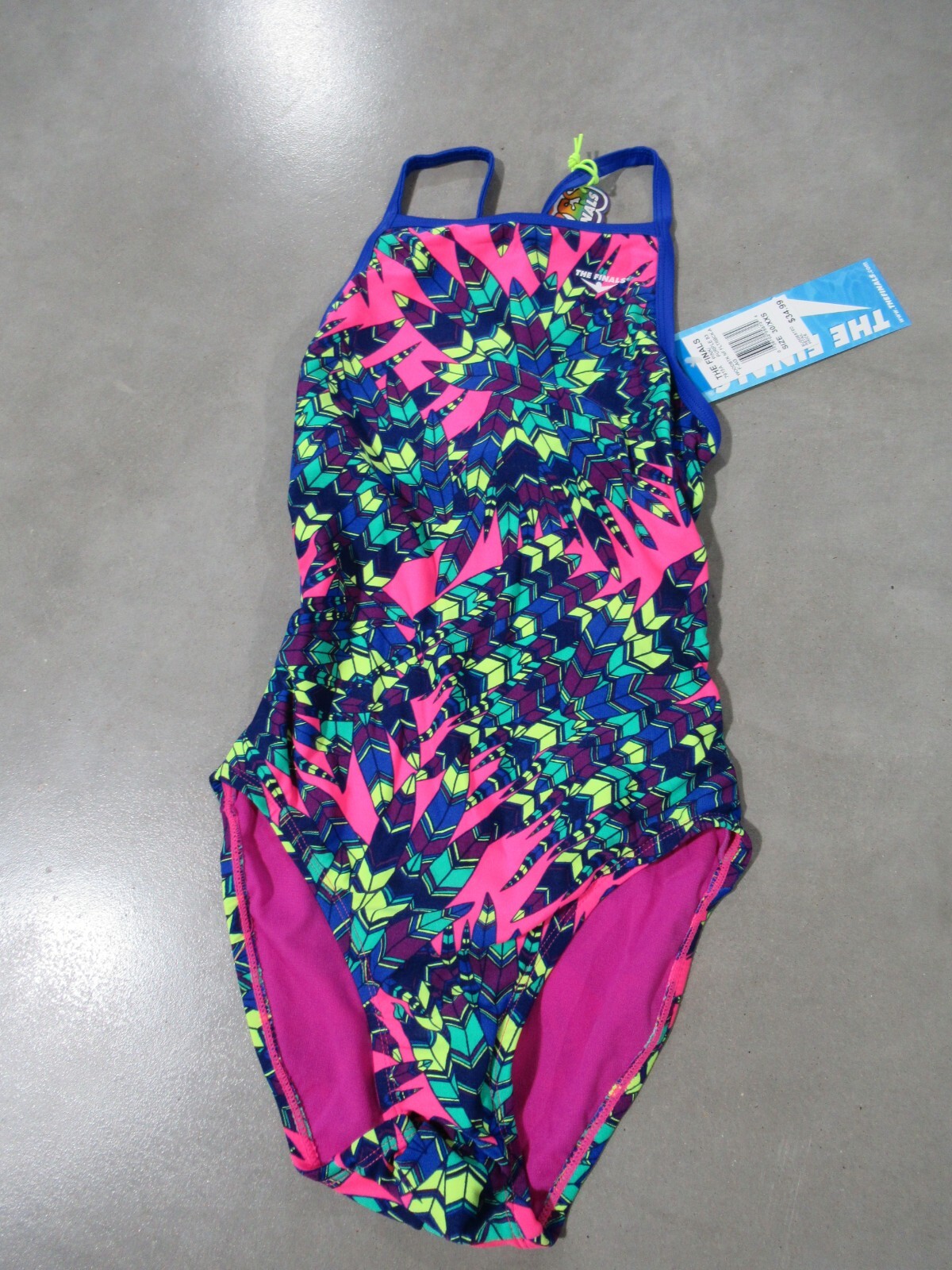 TYR The Finals Woodstck Size 30 XXS Pink/Purple *NWT*