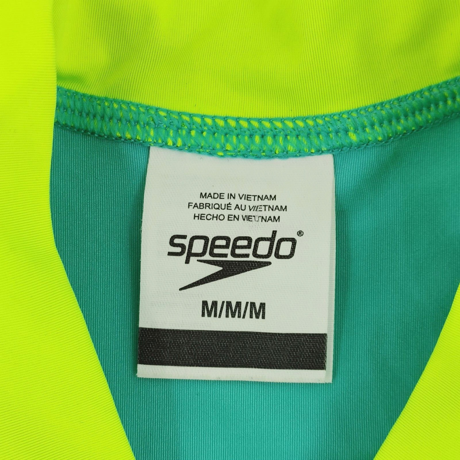 Speedo Rashguard Womens Medium Green Swim Top UV Protection Outdoor Beach