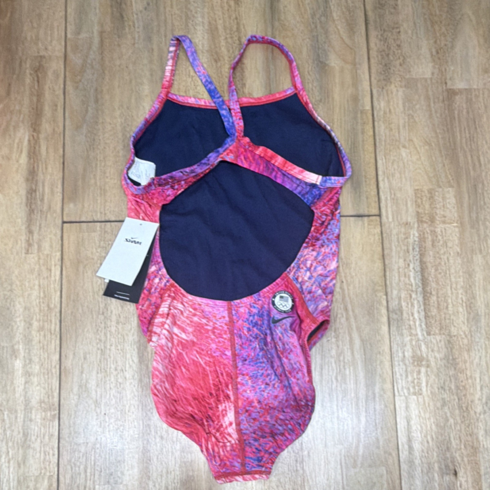 Nike Hydrastrong One Piece Competitive Swimwear USA Olympic Team Size 32