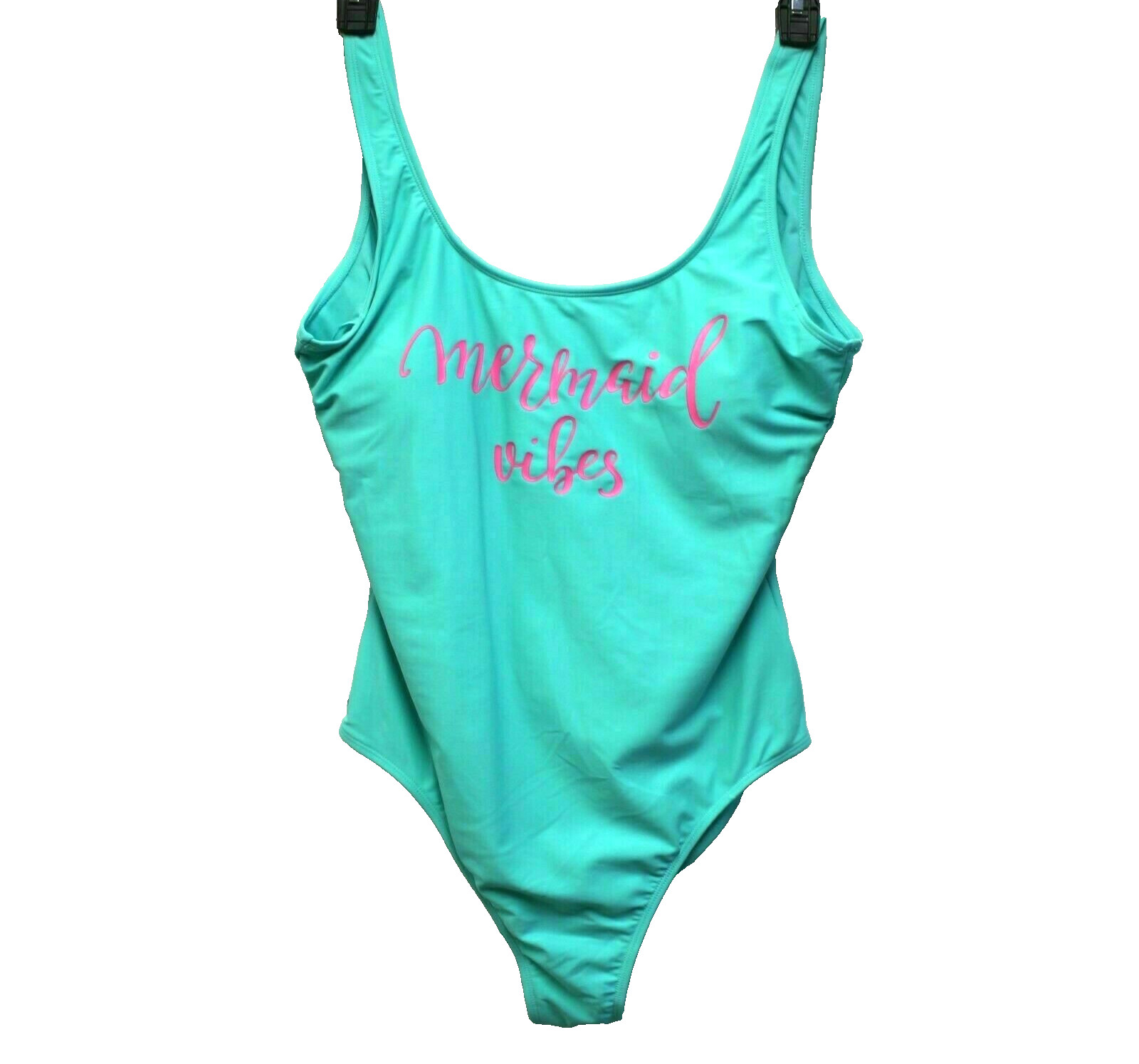 NWT SO XL Women One-Piece Swim Suit Bathing Suit Aqua Pink Size 16-18