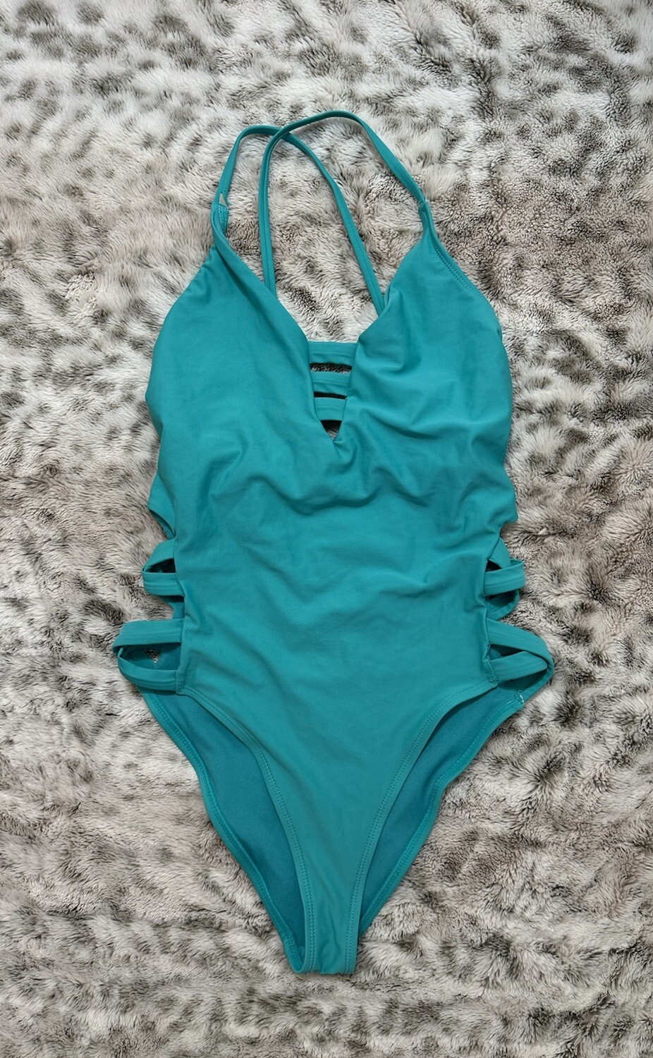 Endless Sun Swimsuit Women Medium Strechy Sexy Turquoise Used