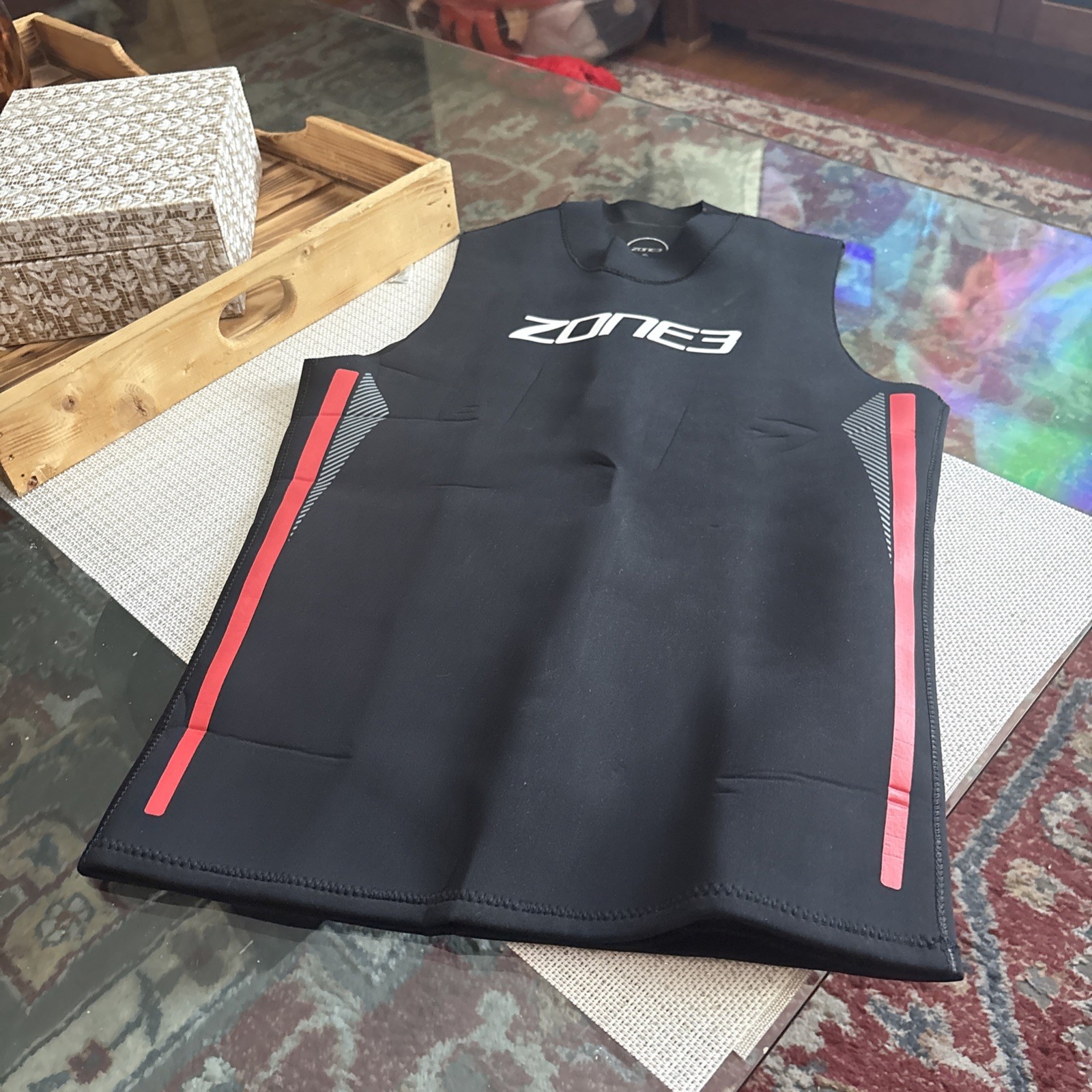 Zone 3 men’s Vest sleeveless Open Water Swim Wetsuit Small Tall