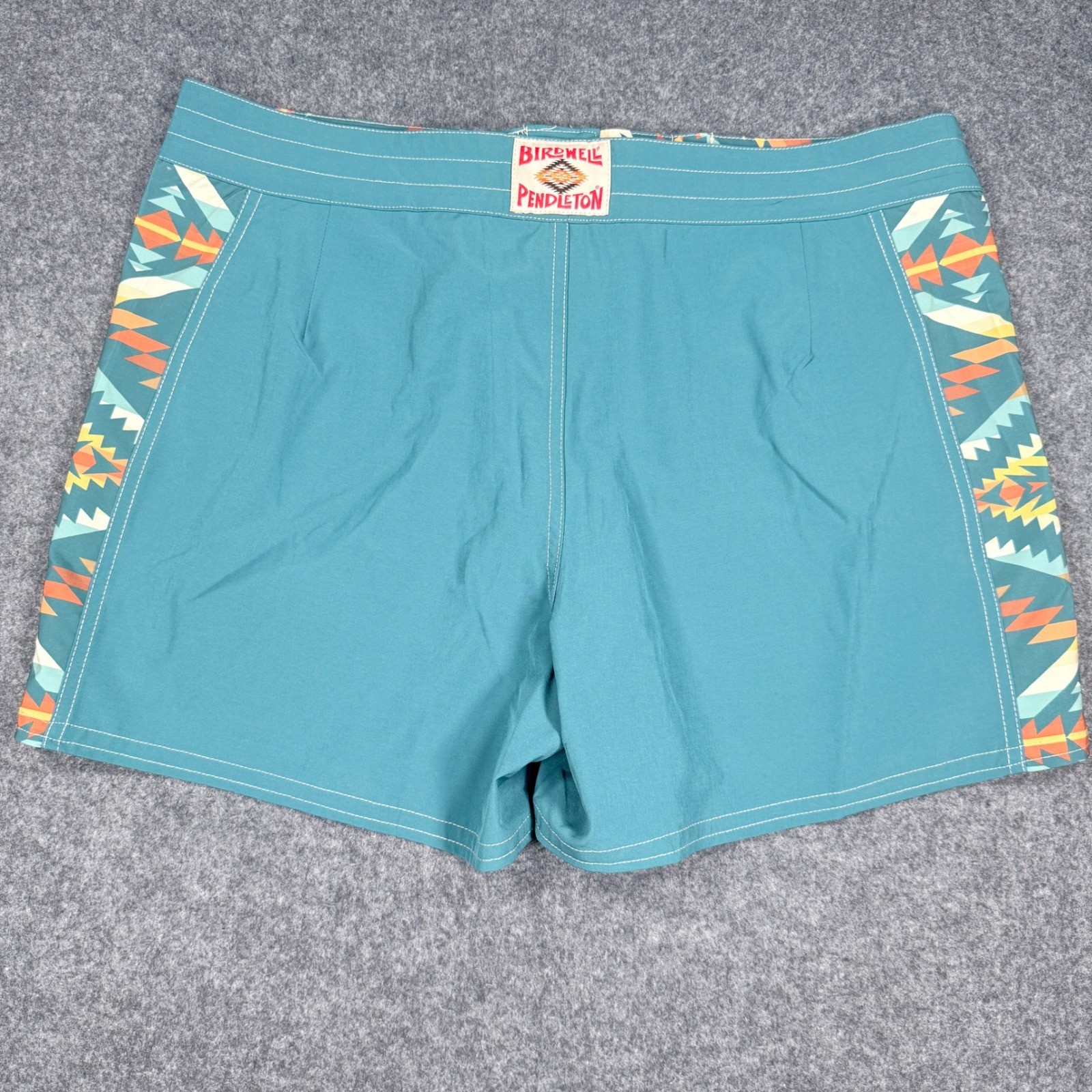 Birdwell Pendleton Board Shorts size 10 34″ Southwestern Geometric Surf Trunks