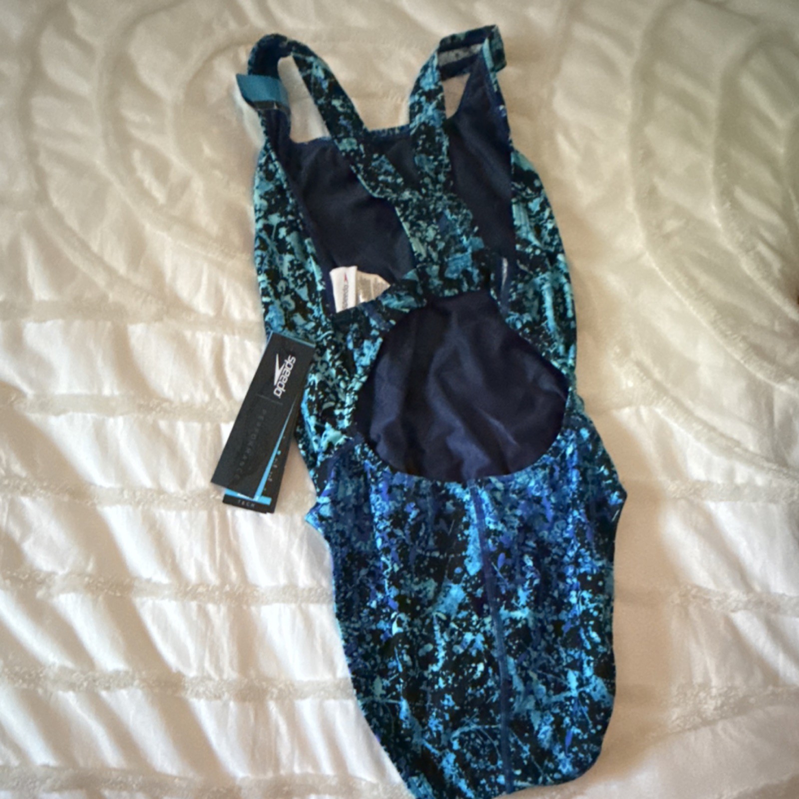 Speedo Women’s Competitive One Piece Swimwear Blue 10/36 Polyester