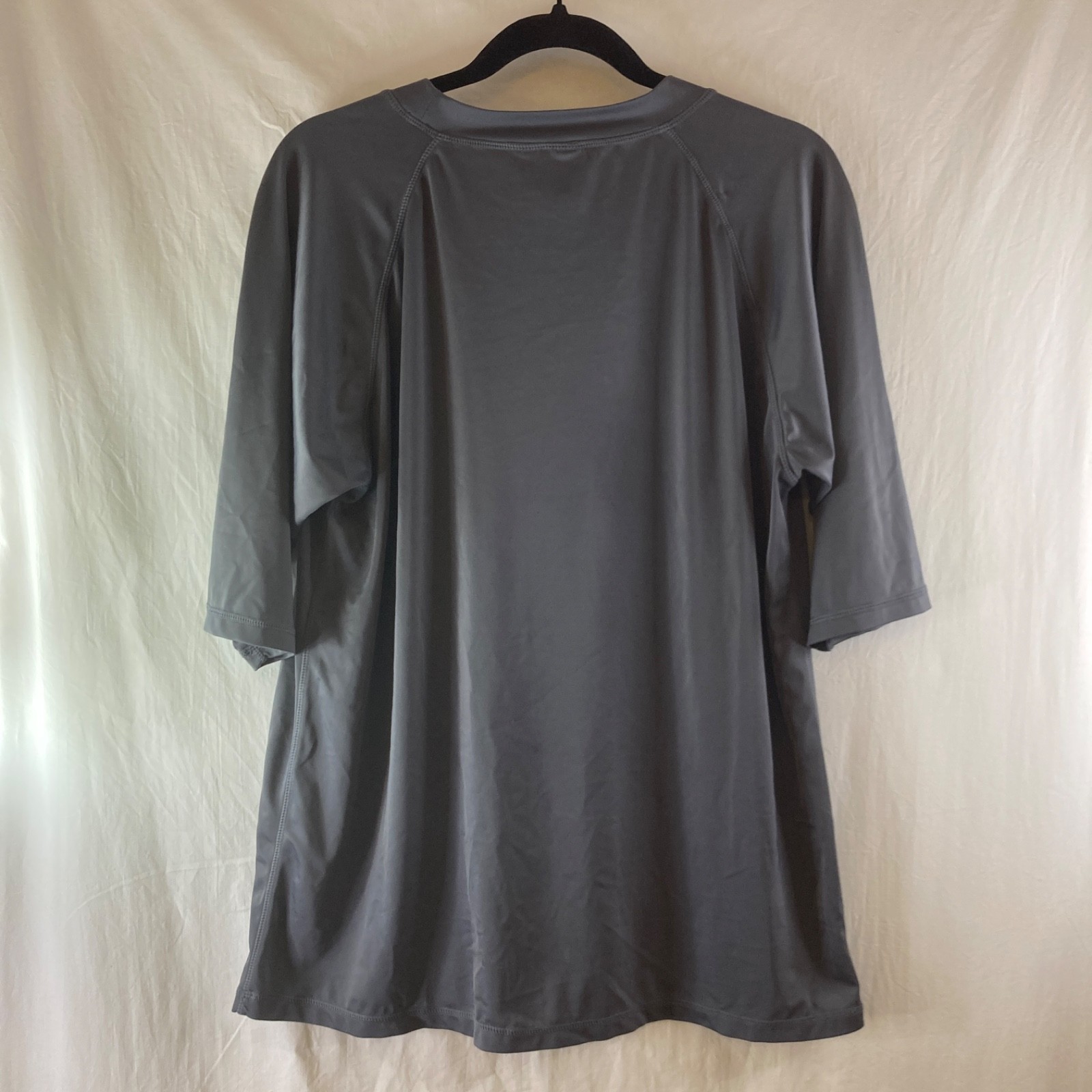 Surf Shirt Swim Top Women’s 3X Slate Gray Rashguard UPF 50 Swimwear
