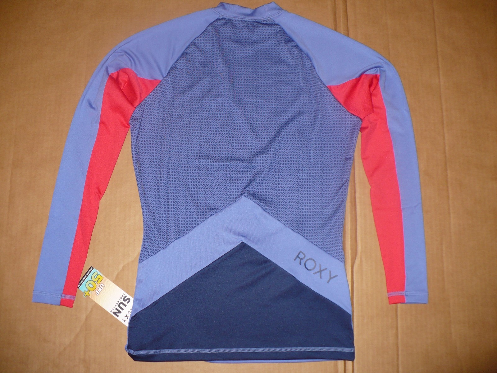 ROXY XY Long Sleeve Rashguard NWT Medium Chambray UPF 50+ M