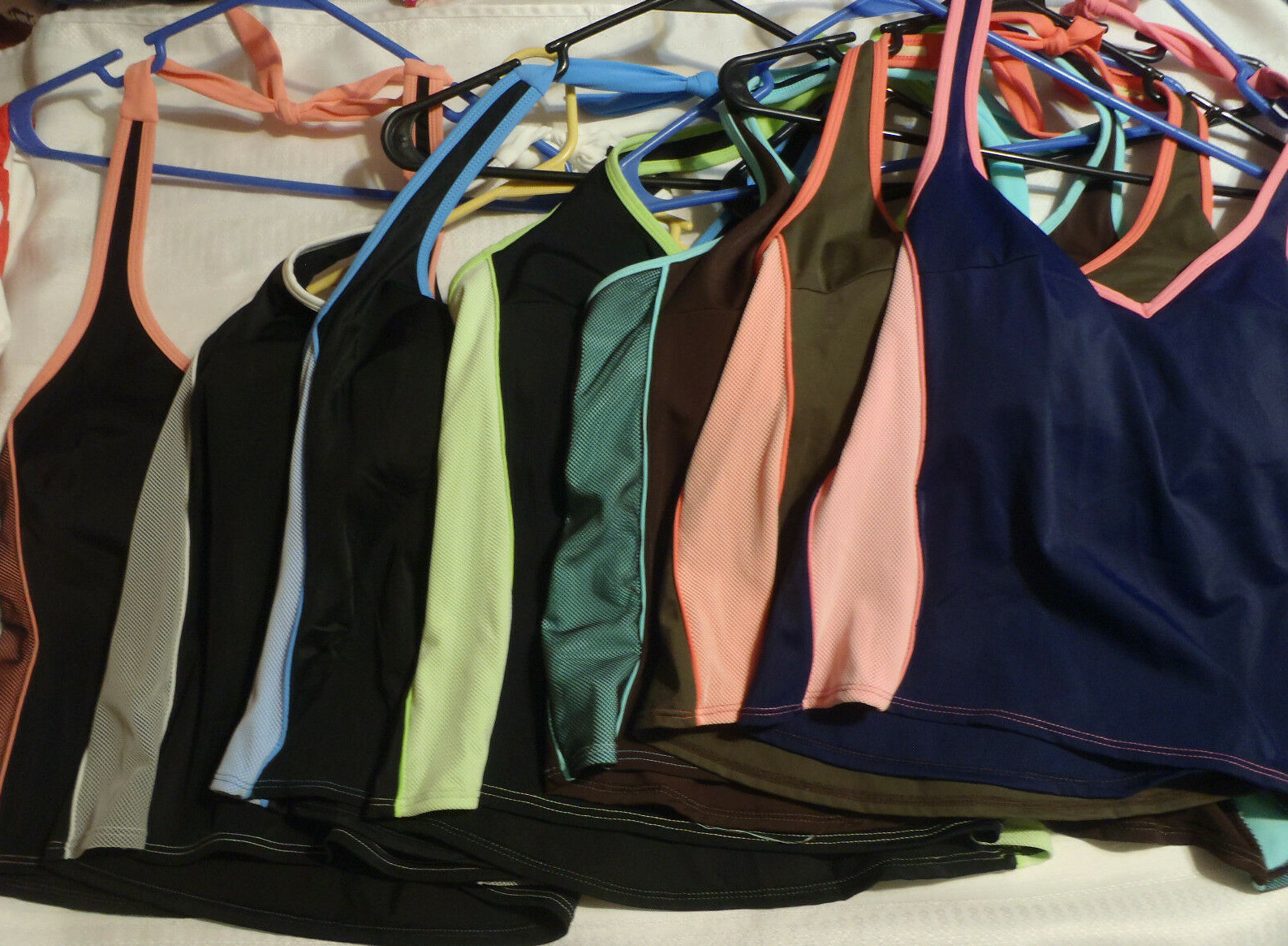 CAZIMI Size 8 10 12 14 16 24W 8T Choice Swim Halter Swimsuit Top NWT