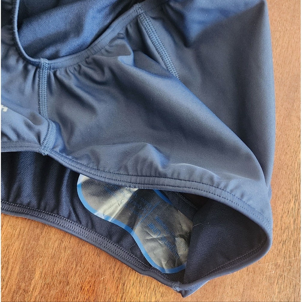 Sporti Navy Cross-back One-Piece Swimsuit Sz 38