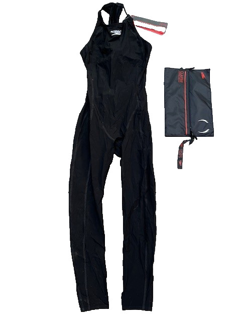 Speedo Race Suit Bodyskin Fastskin FSPRO Racer Size 28” Female Black Swim Suit