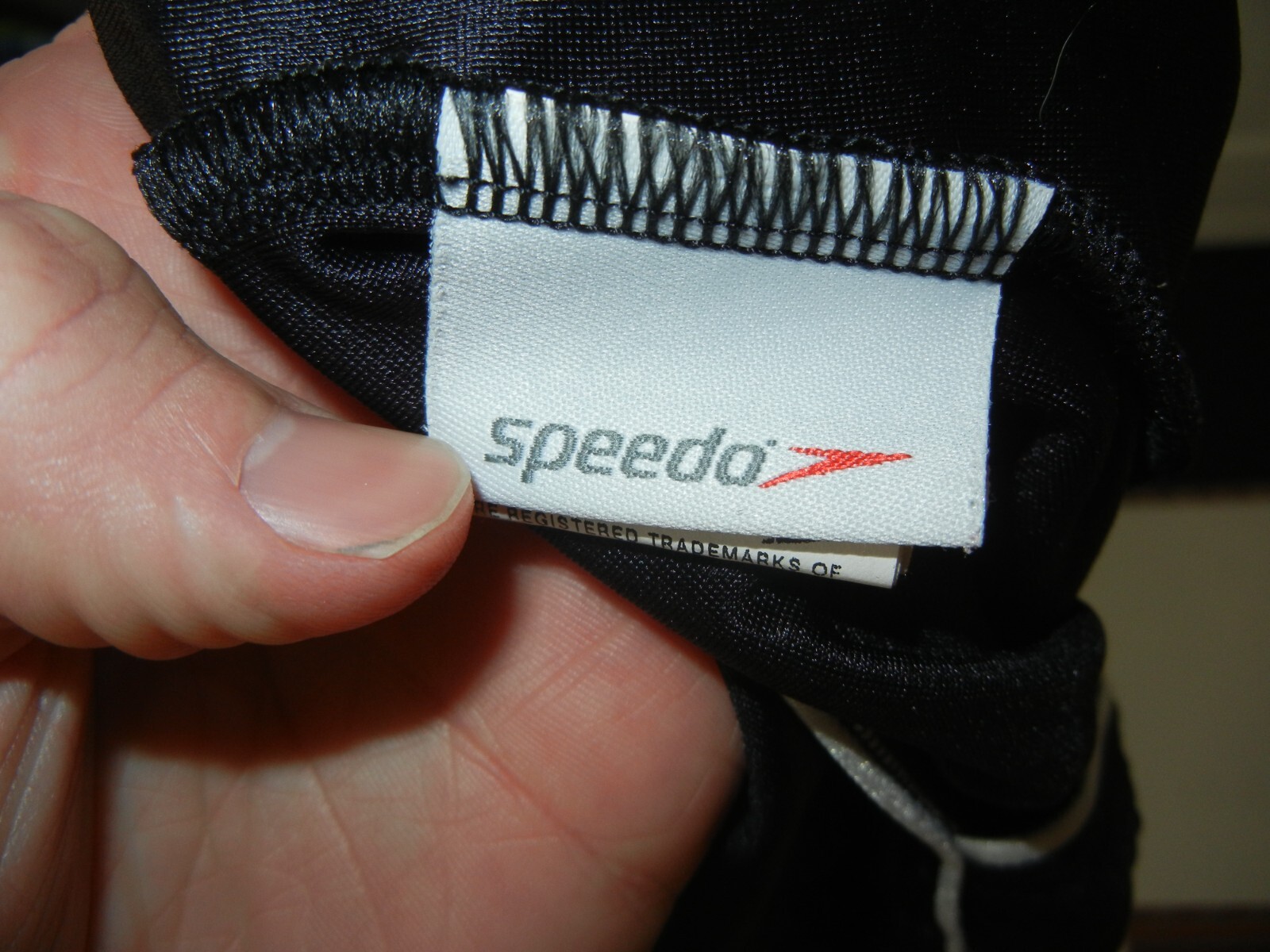 SPEEDO Black Nylon/Spandex ONE-PIECE SWIM-SUIT Racing Beach Pool Spa Women’s 6