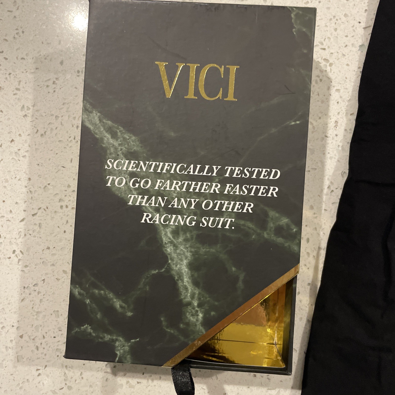 V3 TEAM VICI FEMALE POWERBACK TECHNICAL RACING SWIMSUIT BLACK GOLD SZ 24 Women