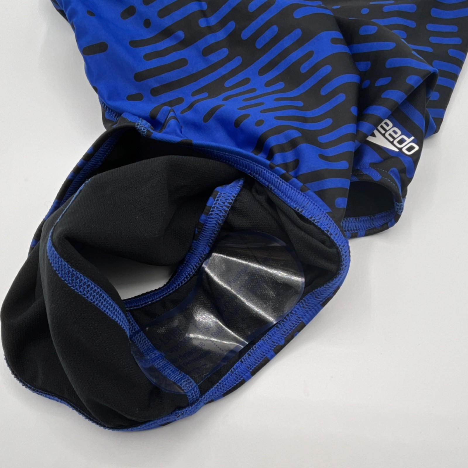 Speedo Pro LT Women’s Competitive Swimming One Piece Swimsuit Blue Black Size 30