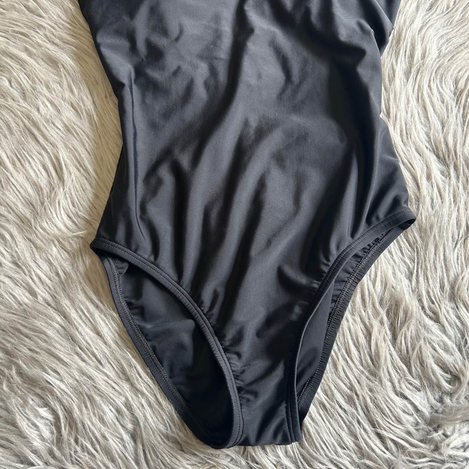 Speedo One Piece Swimsuit Womens Size 12 Black Swimwear Swim