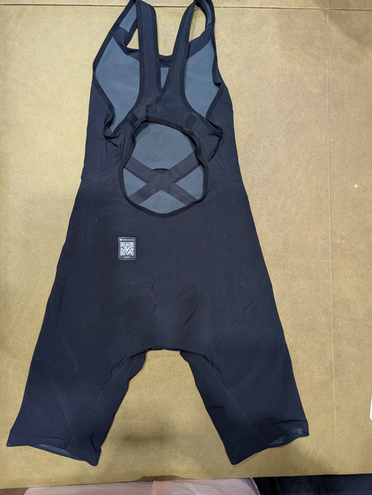TYR Venzo Phantom Black Open Back Knees in Tech Suit Swimsuit Size 25