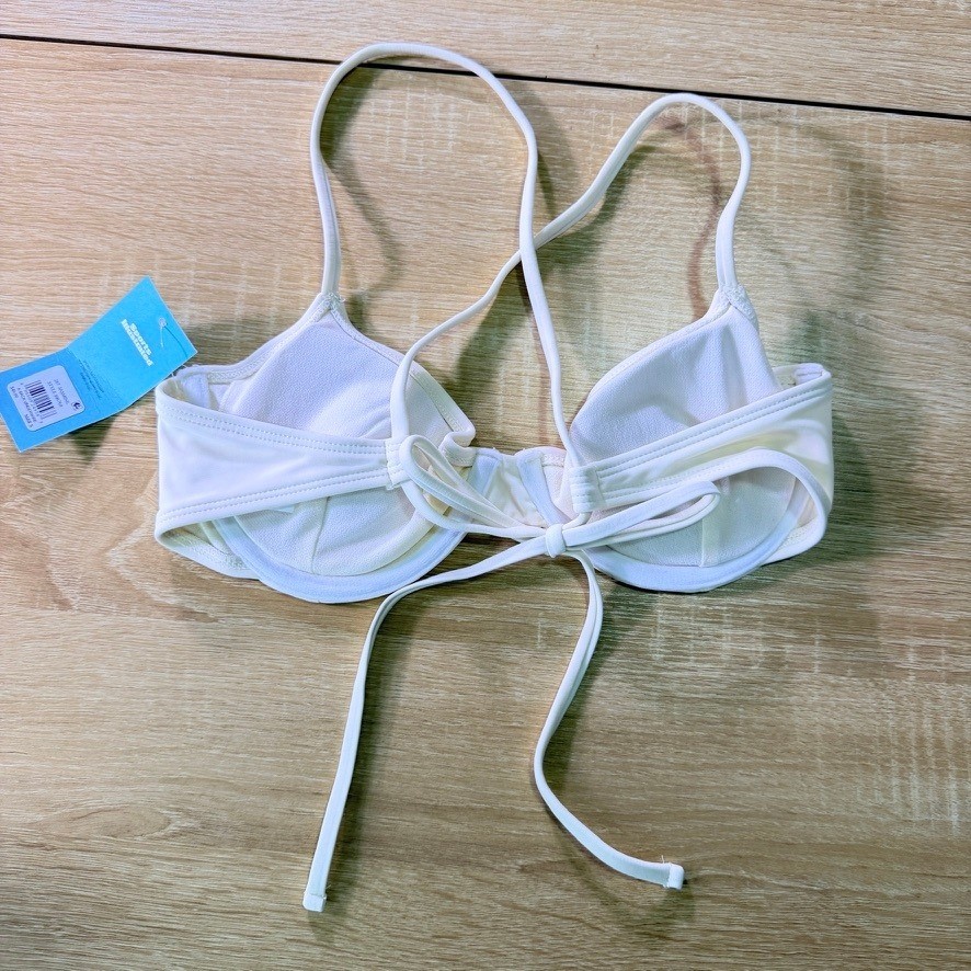 NEW Sports Illustrated Jasmine X-Back Underwire Bikini Top White S
