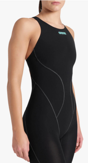 Arena Women’s Powerskin Impulso Open Back Tech Suit Swimsuit – Black Teal / 24