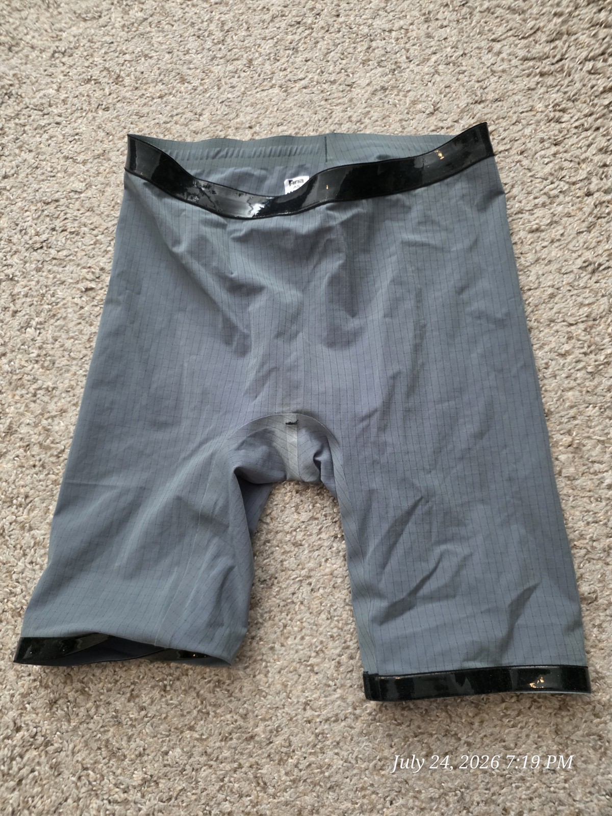 Arena Carbon Duo BOTTOM Only Light Gray Tech Suit Swimsuit Kneeskin Size 30