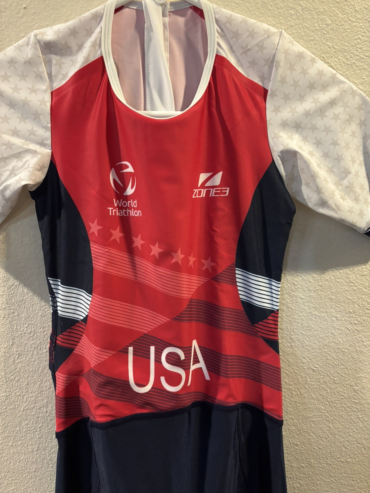 NEW Zone3 Short Sleeve Tri Suit – Women’s Small – World Triathlon – USA