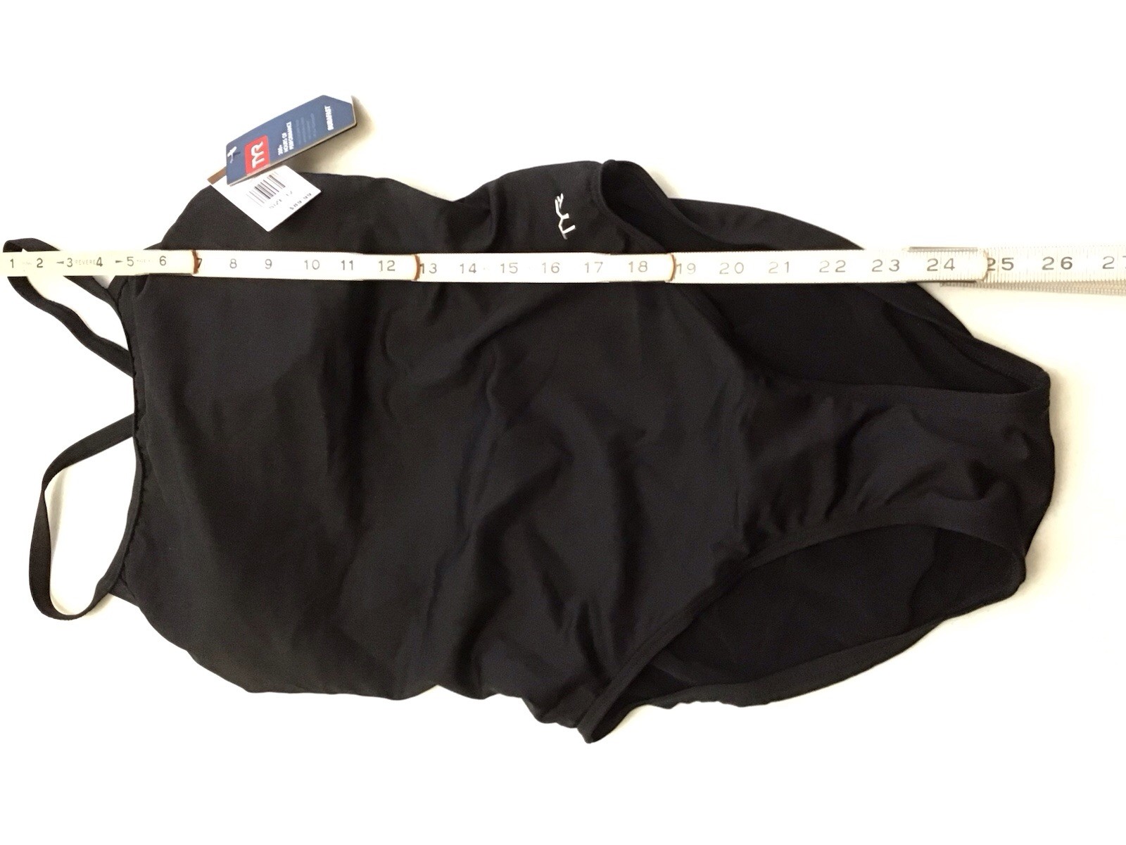 New TYR Women’s Size 12 Solid Diamond Controlfit Swimsuit Black Durafast (G4-2)