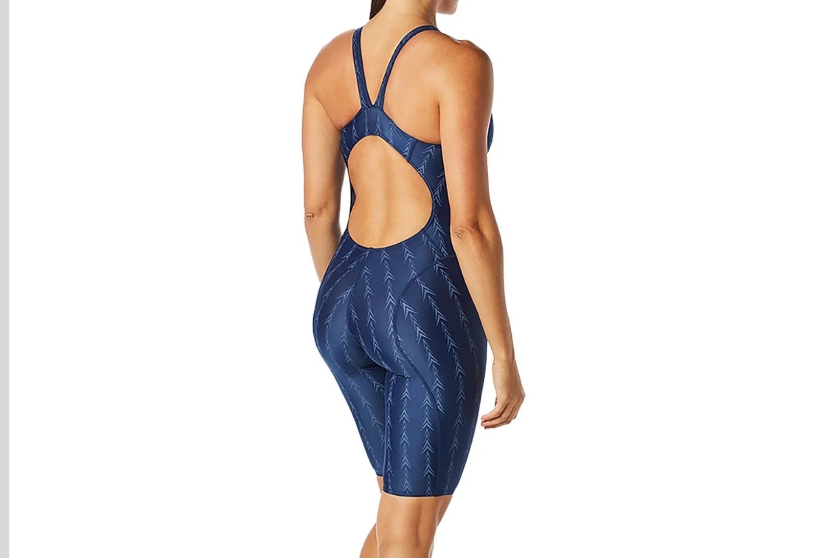 TYR Women’s Fusion 2 AeroFit Open Back Kneeskin Tech Suit Swimsuit Size 24