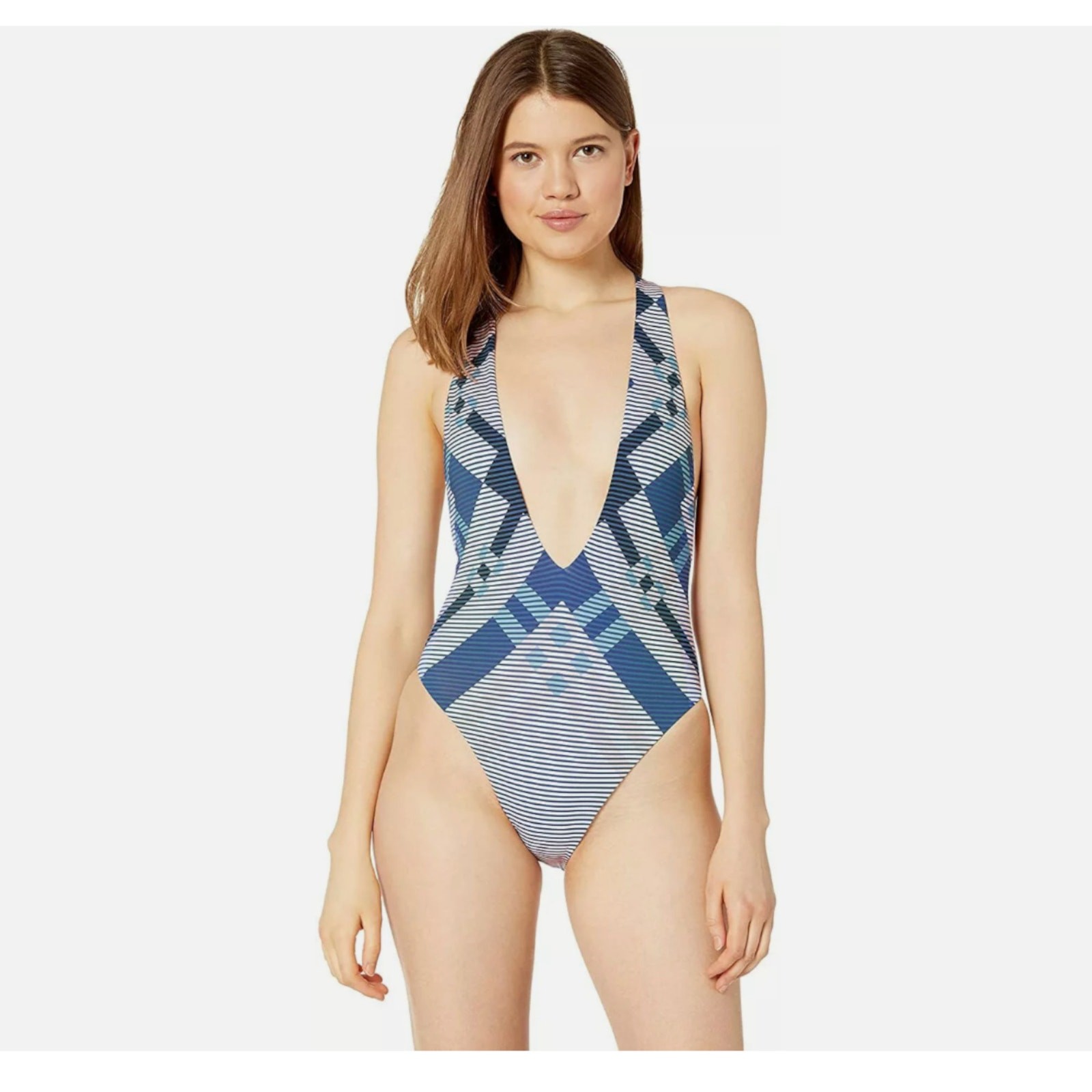 The Bikini Lab Womens Blue Pink One Piece sz S