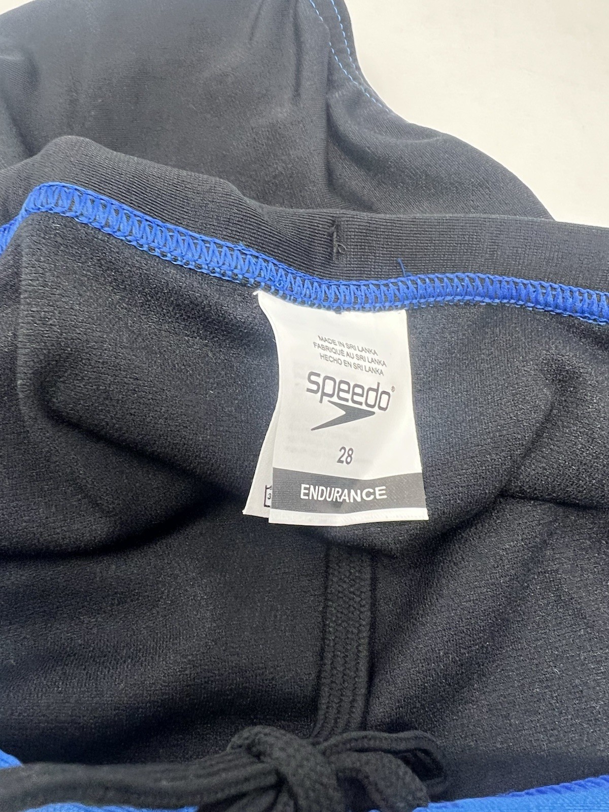 Speedo Men’s Swim Brief, Blue Black Size 28