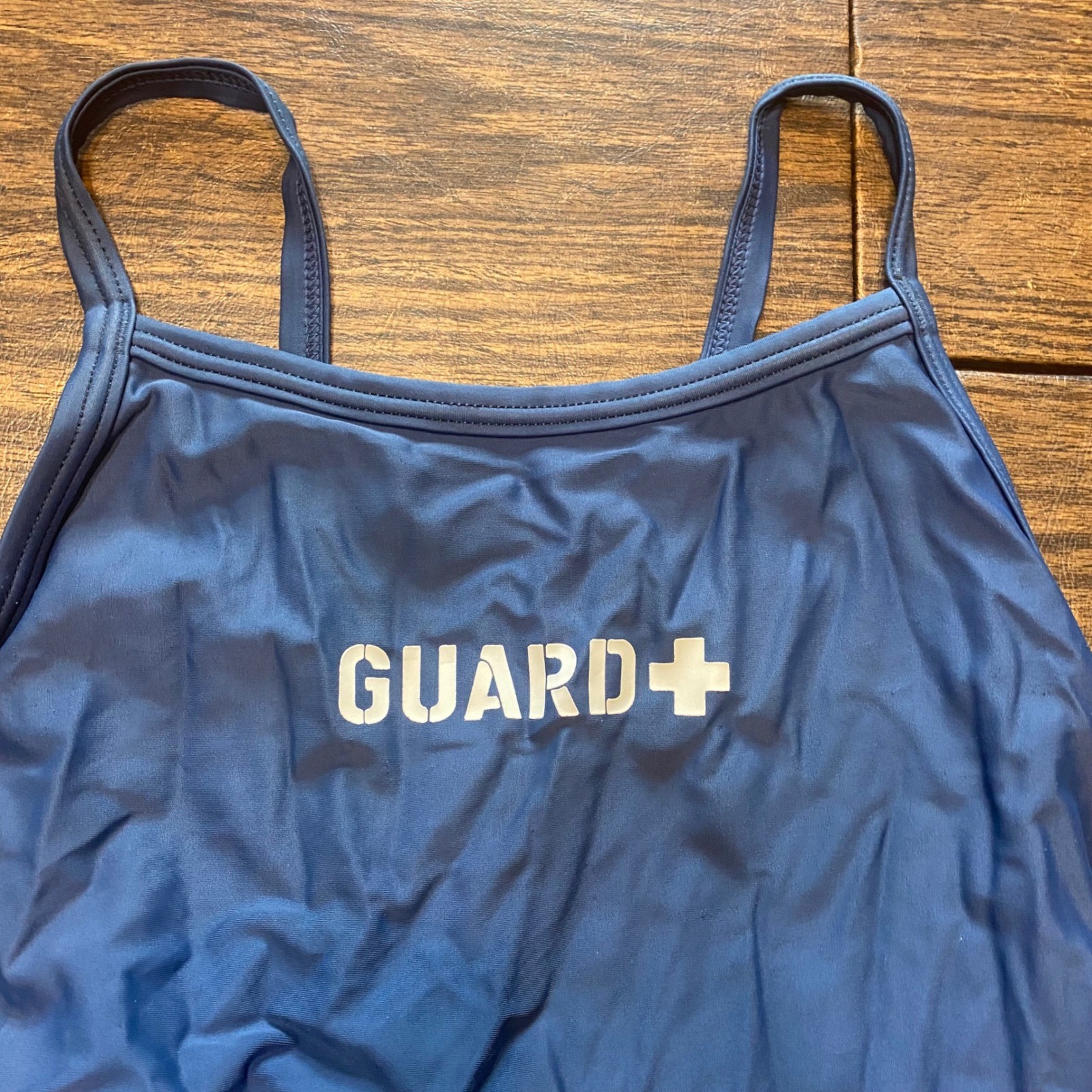 Sporti Women Navy Blue Guard One Piece Swimsuit Size 36 Lifeguard Athletic Swim