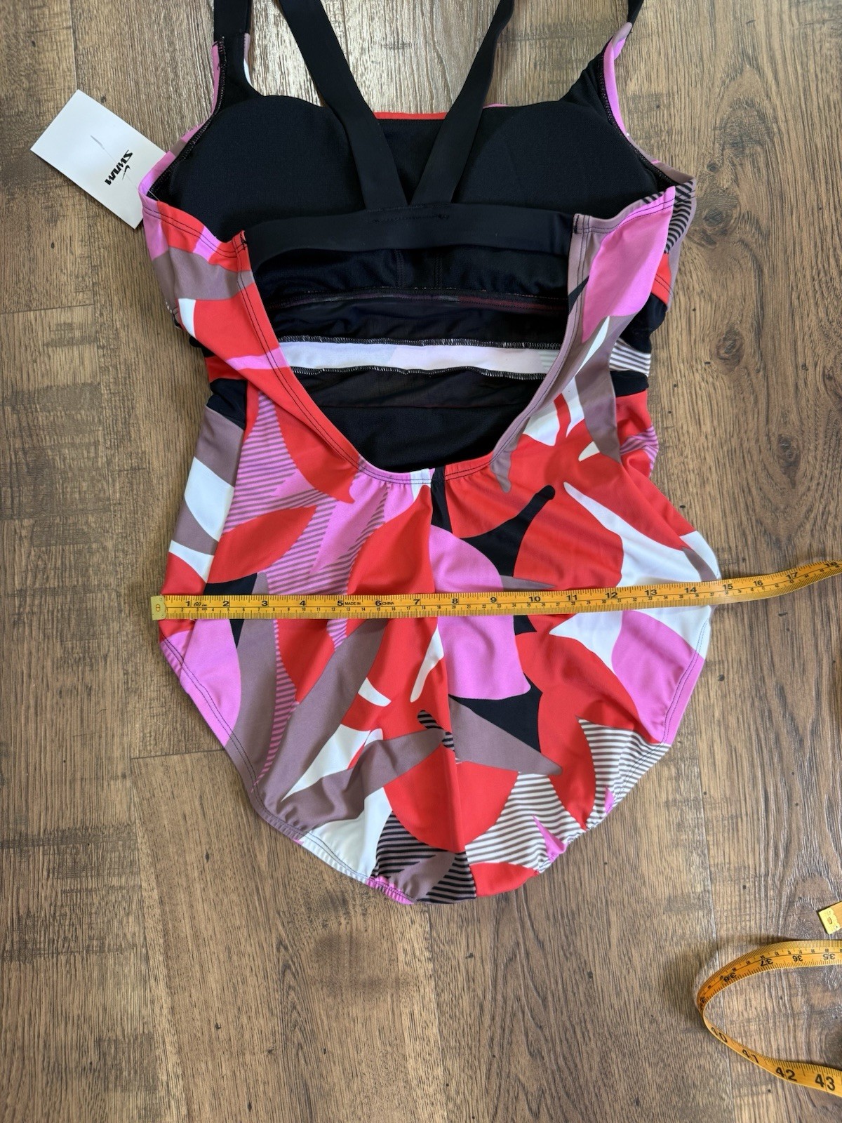 Nike One Piece Competitive Swimwear Swimsuit L Pink Red Floral