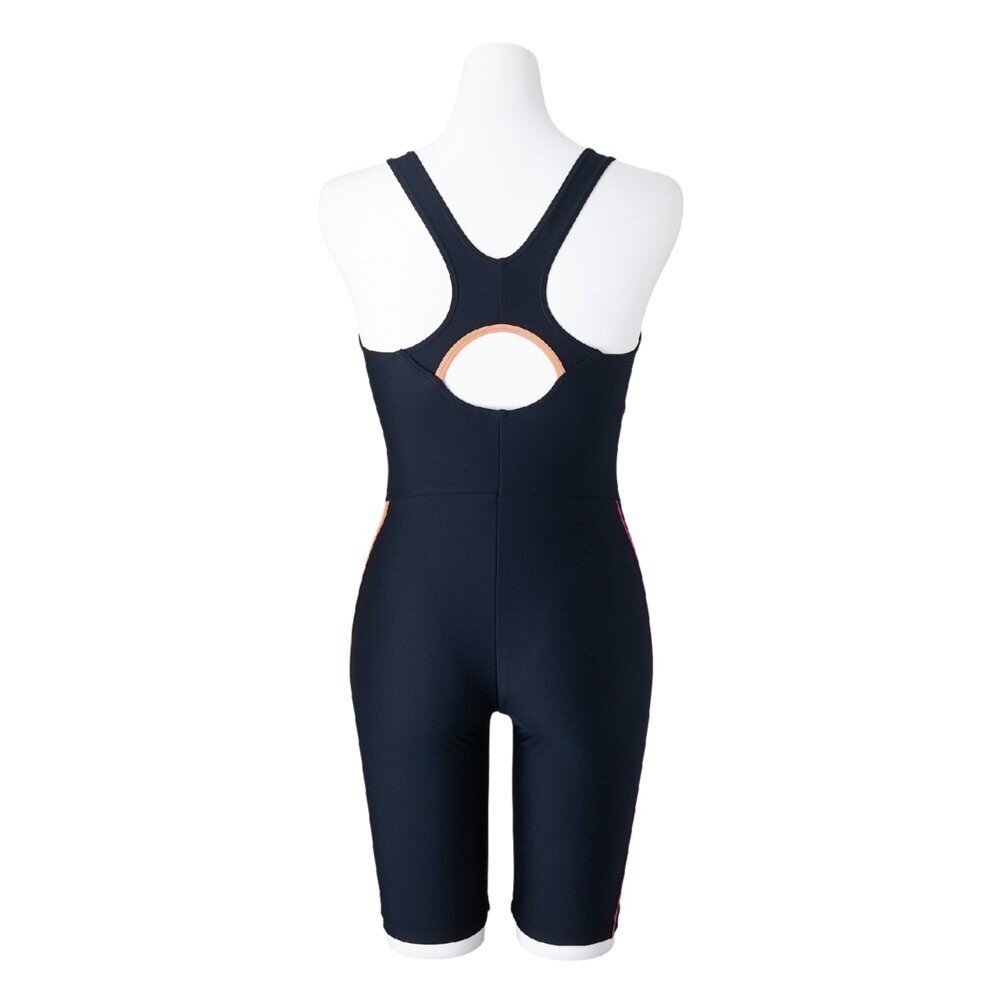 Mizuno Women’s Swim Fitness All-in-One Swimsuit Back Strap Stroke ONE Black/Pink
