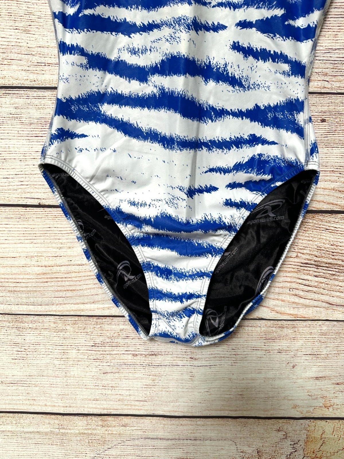 Agon Speedline 2.0 Women’s Competition Swimsuit Size 40 Blue White Racing Suit