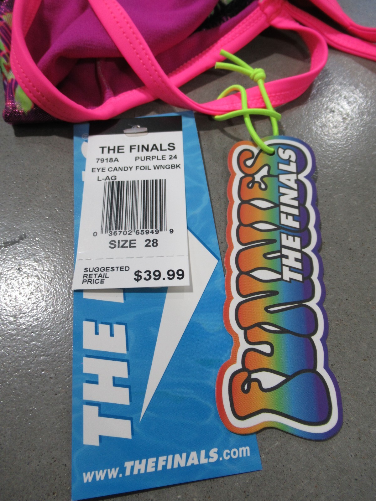 TYR The Finals Eye Candy Foil Size 28 – Purple*NWT*