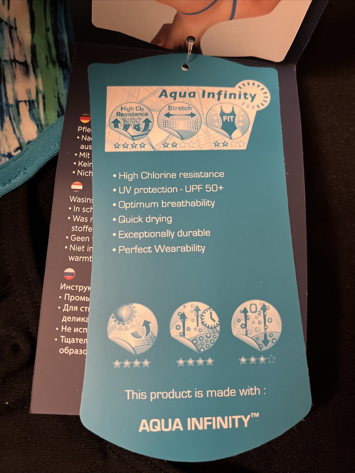 Size 24 Michael Phelps Racing Swim Suit Aqua Infinity Tech! Women Freeze READ!
