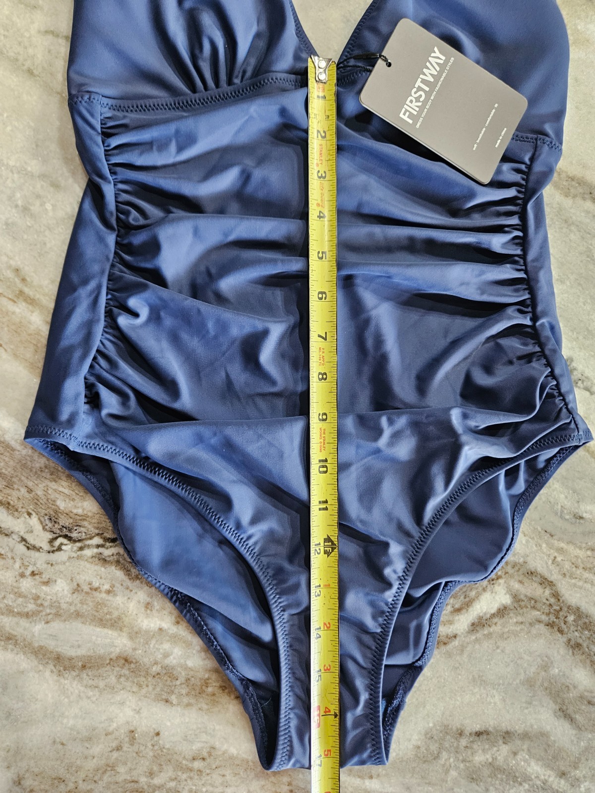 Women’s FirstWay Swimsuit One Piece – Navy Blue – Medium – FREE SHIP