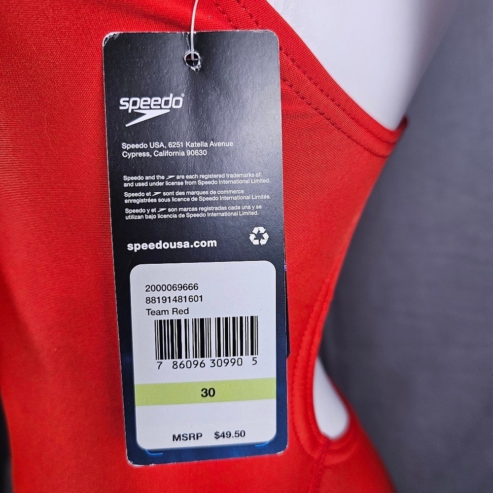 Speedo ProLT Women’s Competition Swimsuit, Team Red