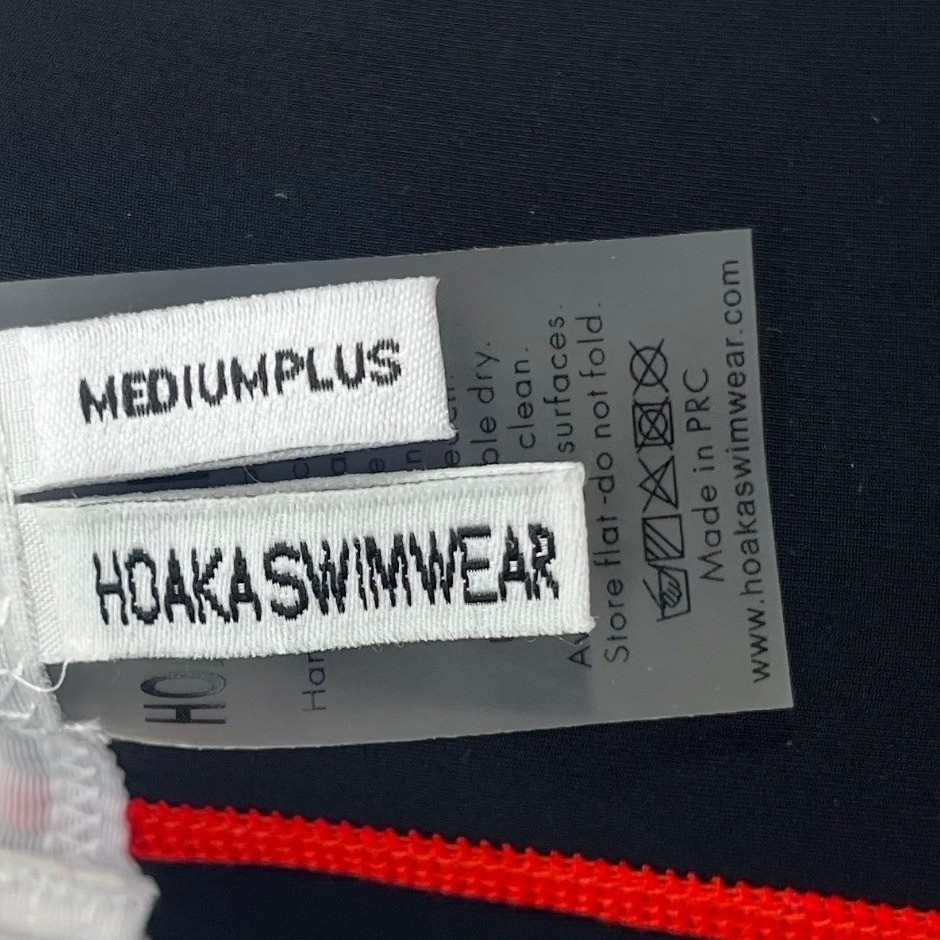 Hoaka Swimwear Bikini Two Piece Red White Neoprene Suit Medium Plus Woman’s Read