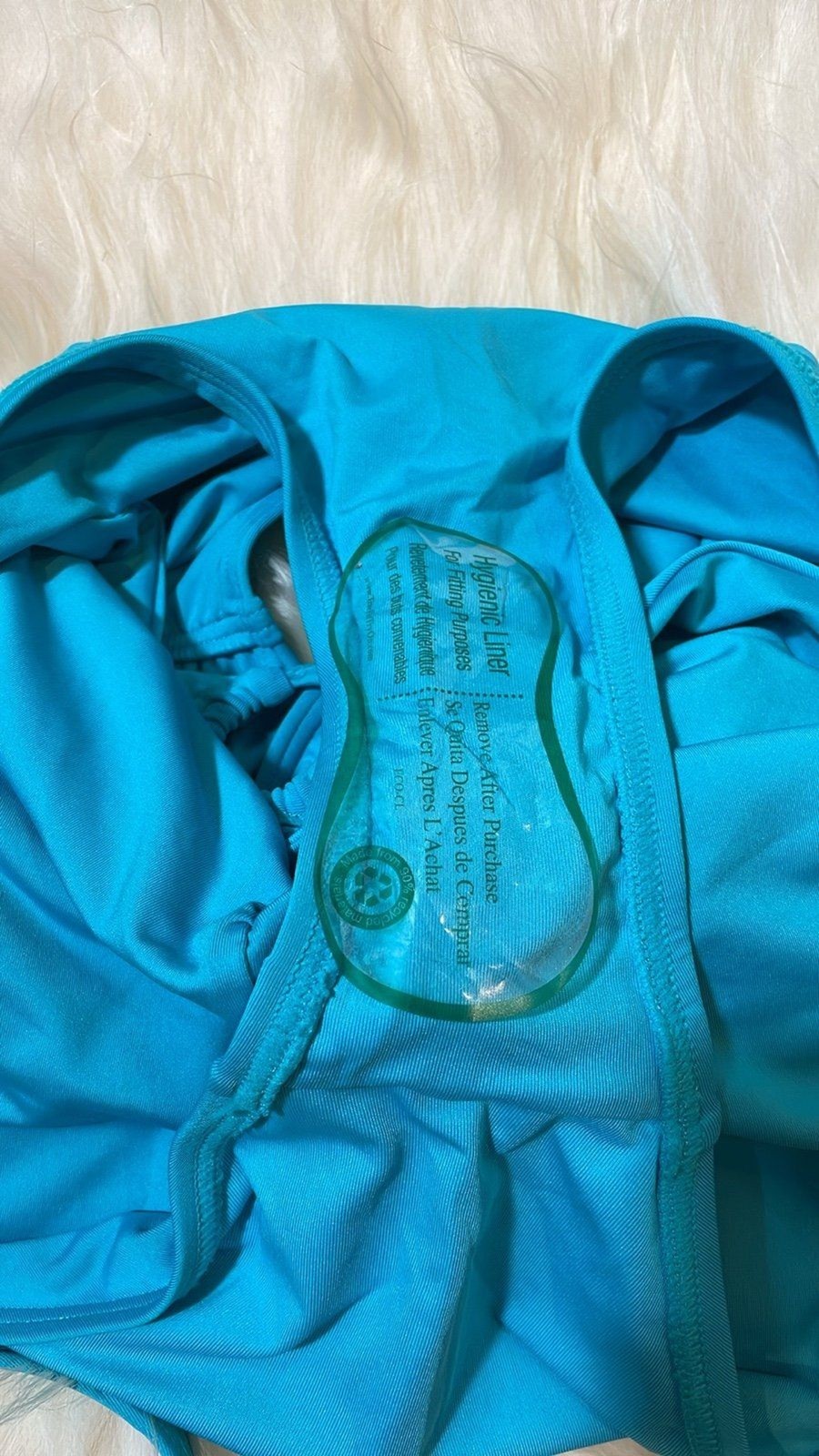 Carmen Marc Valvo Capri Blue One Piece Swimsuit NWT