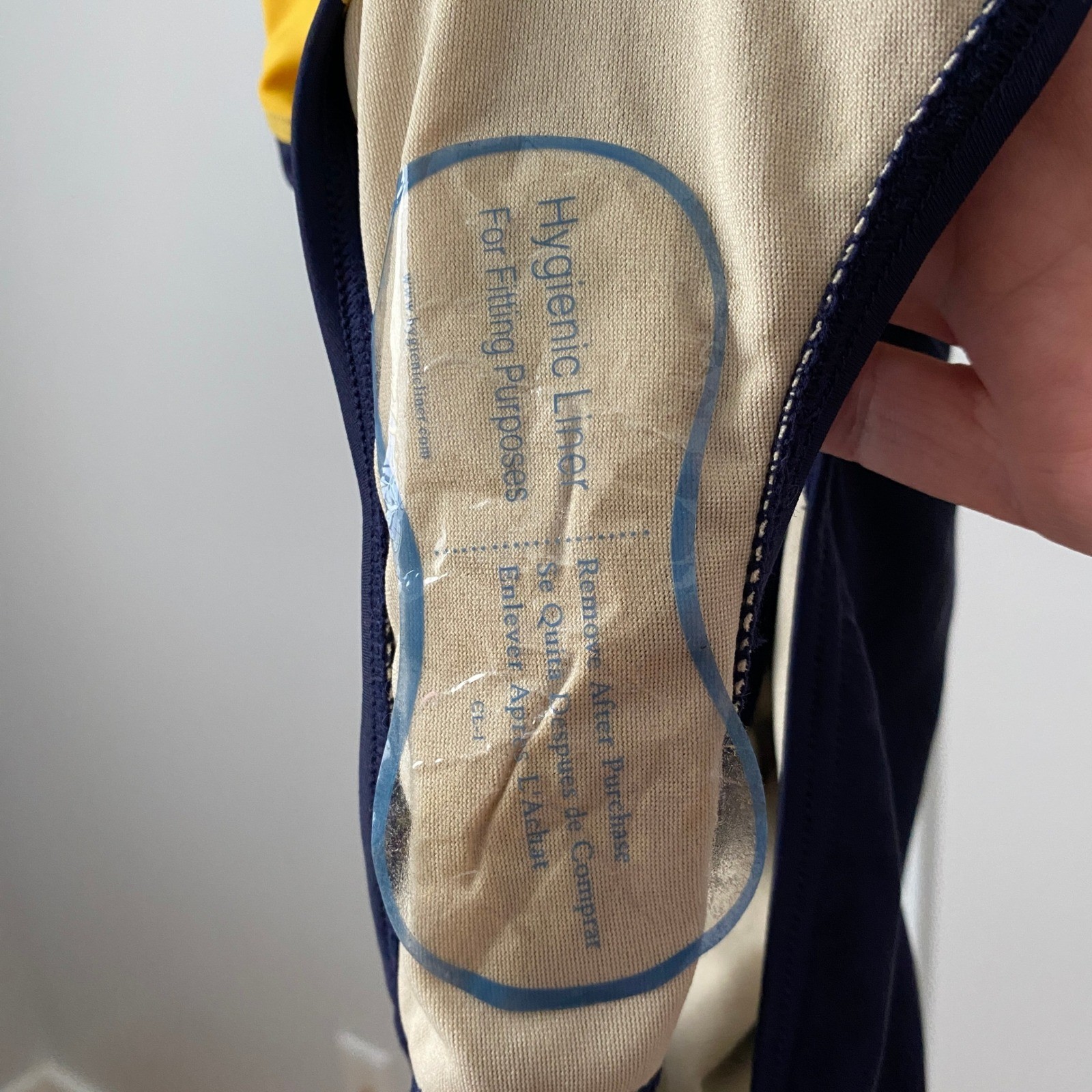 TYR Beach One Piece 30/6 Blue Yellow Performance Maxback Swimsuit NWT Racing