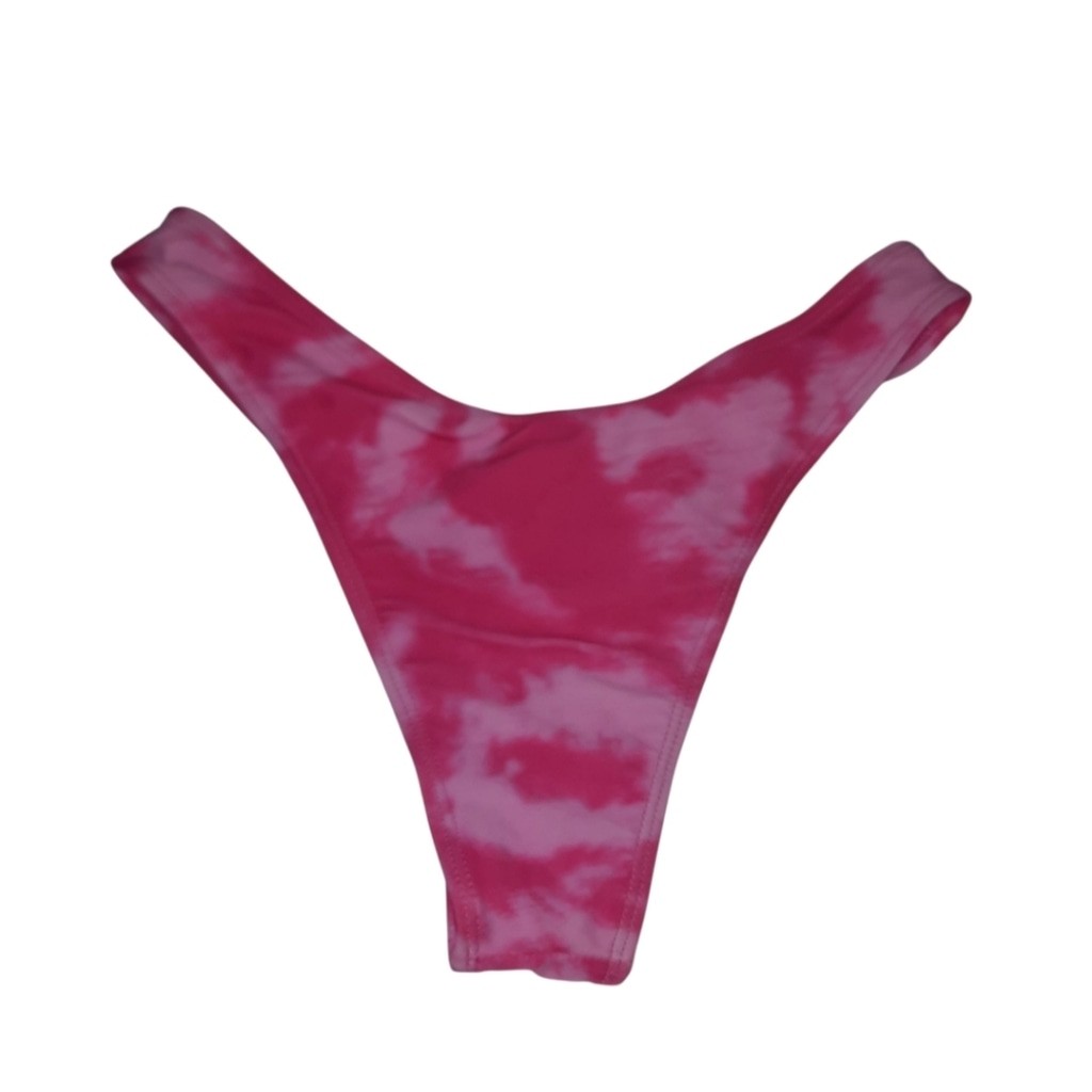 Shein Pink Tie Dyed Bikini Bottom Size Medium