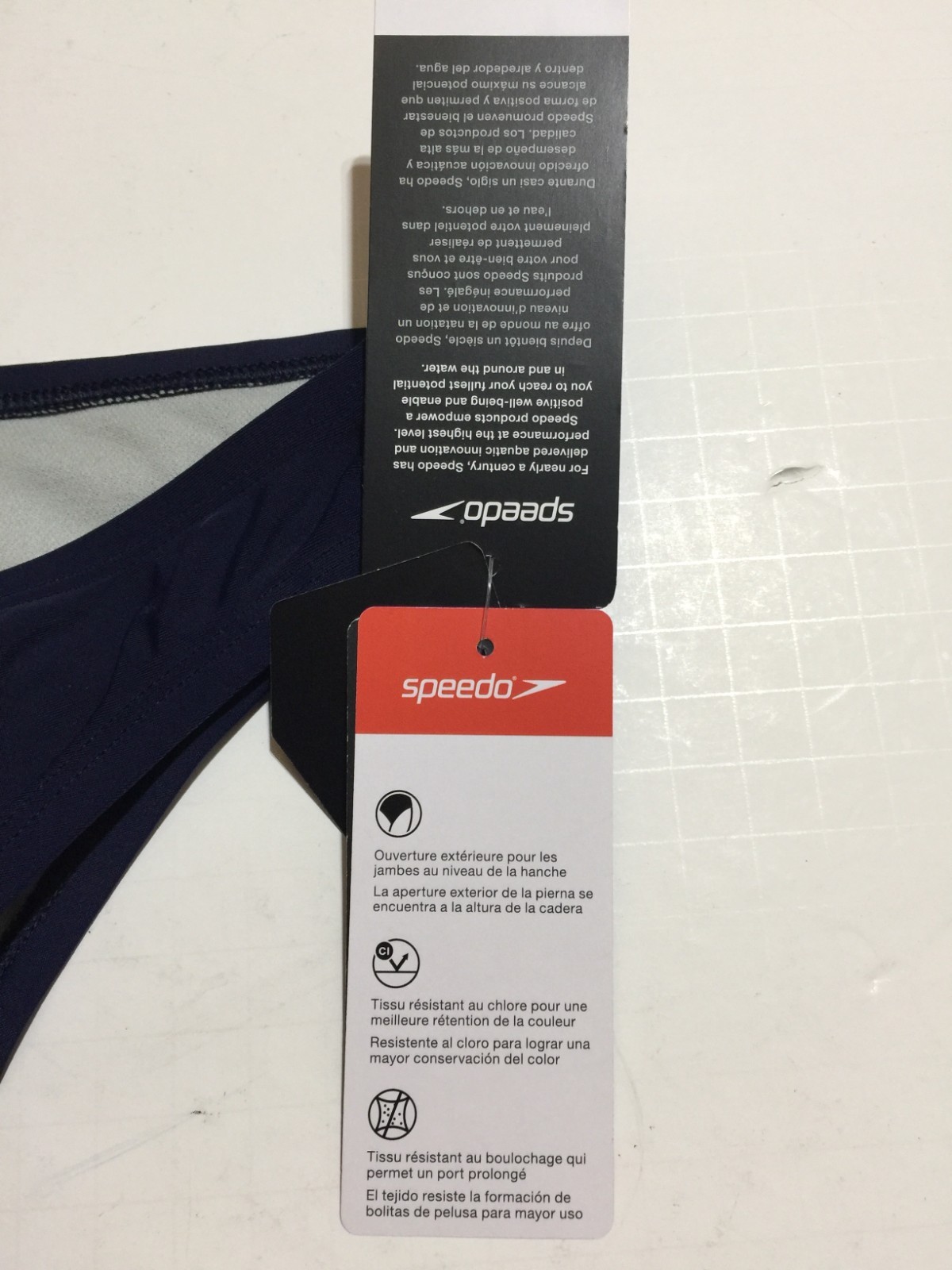 SPEEDO Hipster Peacoat Navy Bikini Swim Bottom UPF 50+ U.S Women X-Small $39.50