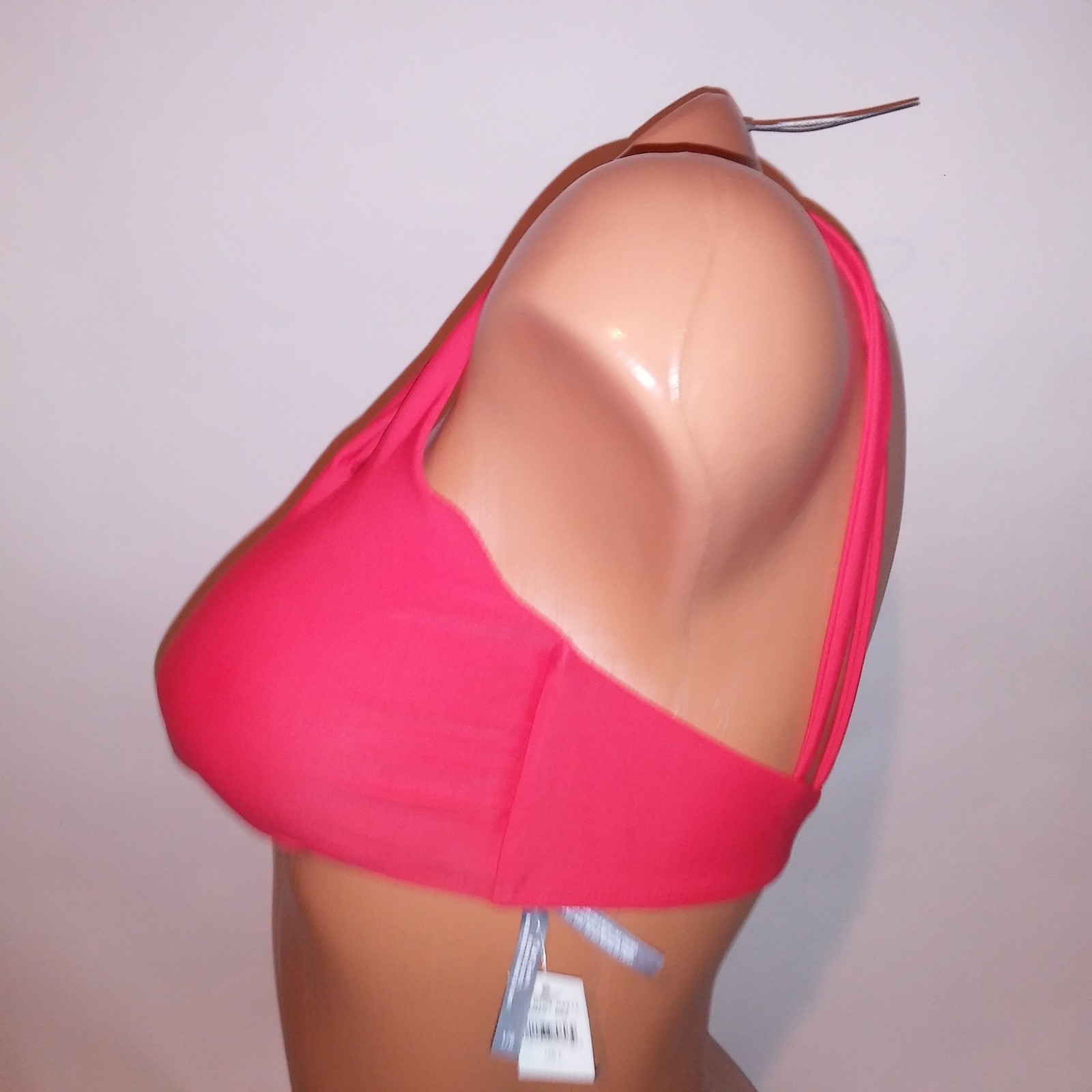 Aerie Swim Bikini Top Large Red Solid Padded Wireless New