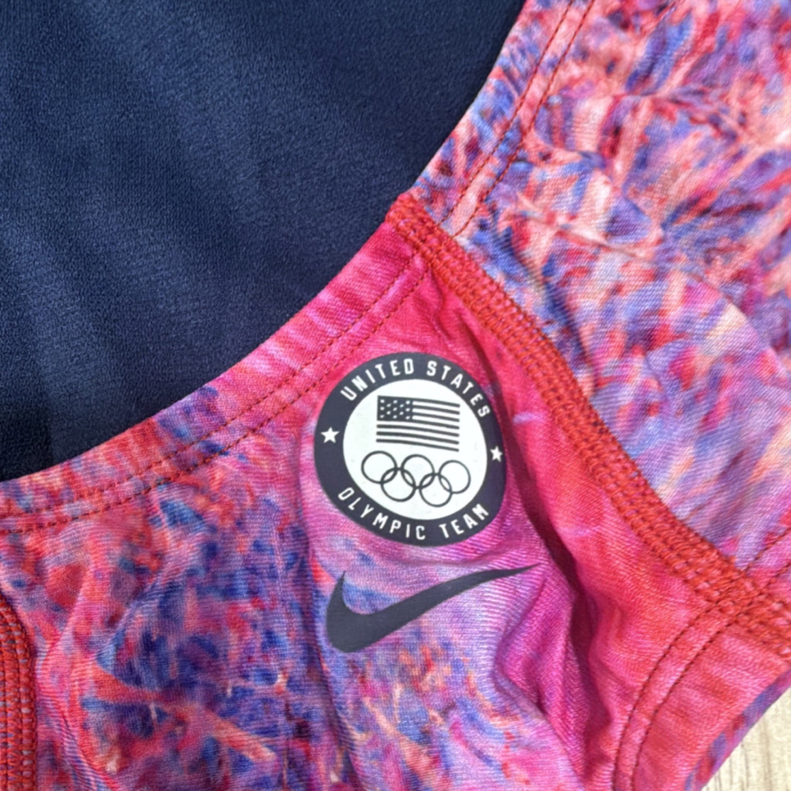 Nike Hydrastrong One Piece Competitive Swimwear USA Olympic Team Size 32