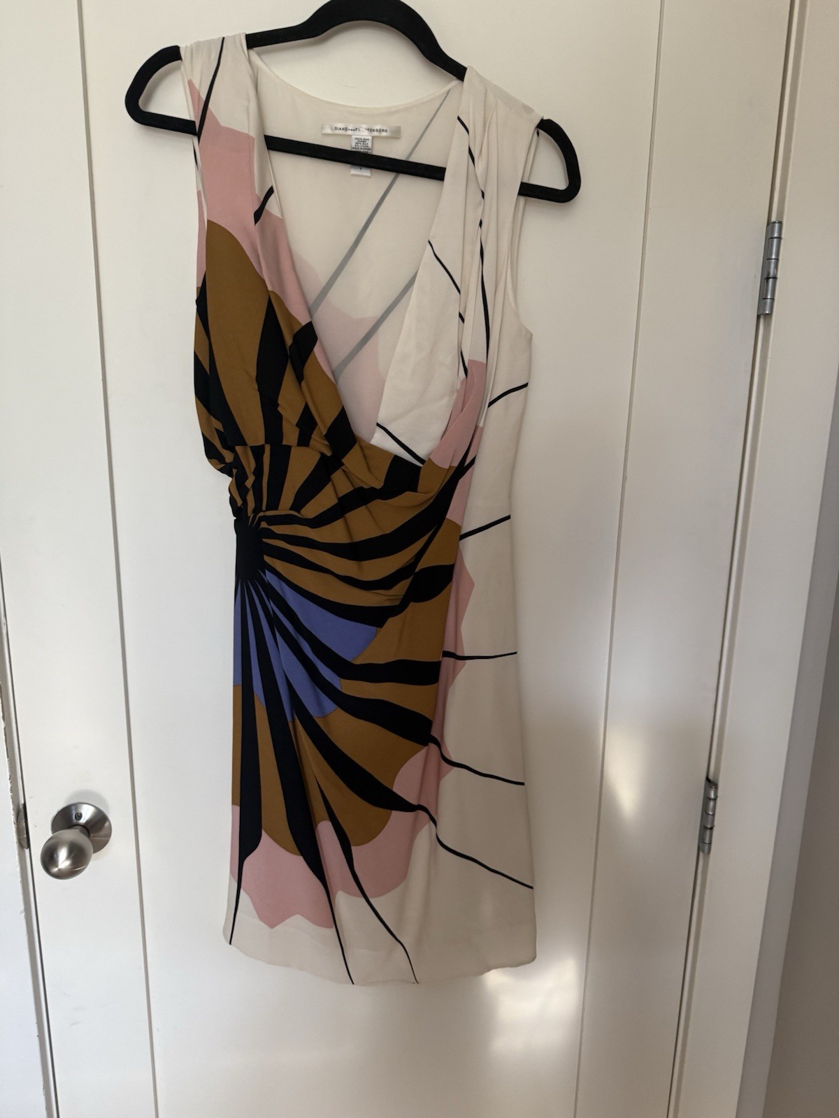 NWOT Diane Von Furstenberg Adalvino Silk Paper Sun Dress $465