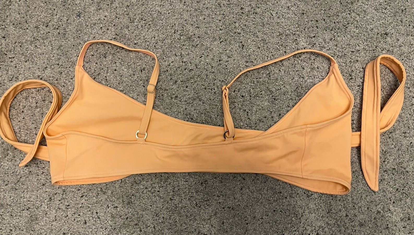 Monday Swim St. Barth’s Bikini Peach Medium Top & petite bottom beach Tropical
