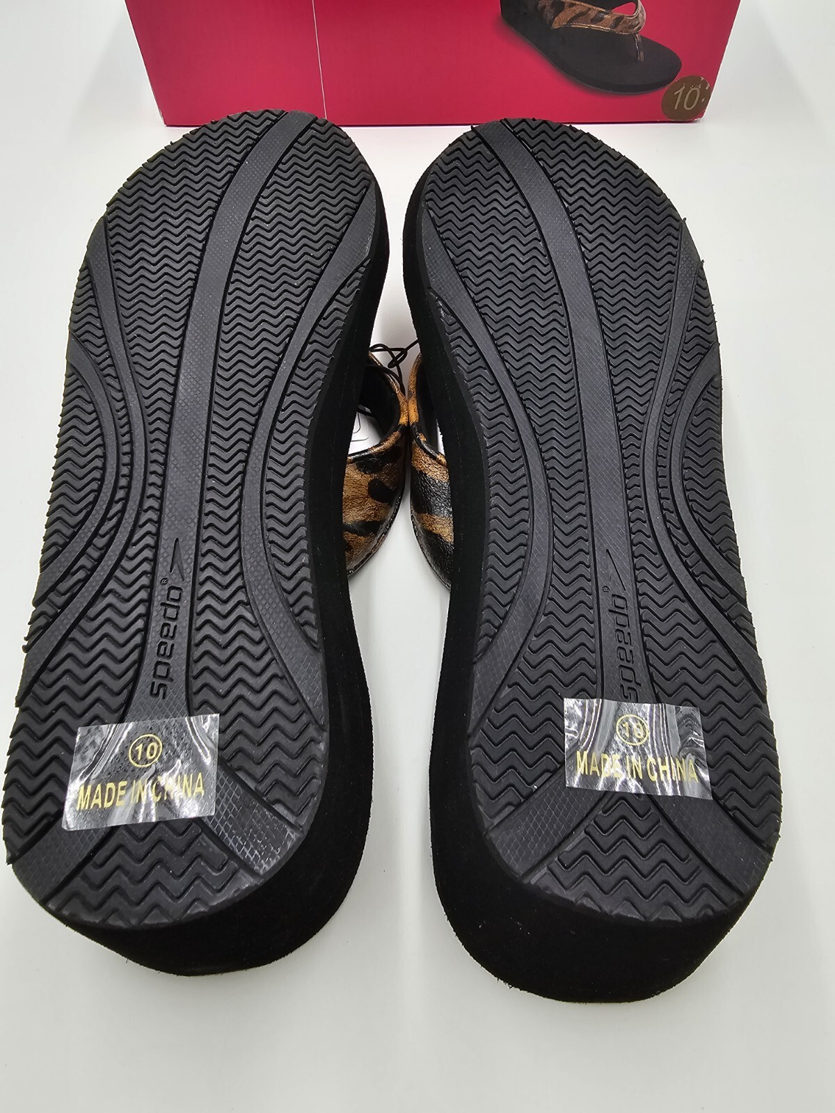 Speedo Womens Fun Wedge Brown 10 Sporty Sandals (NEW)