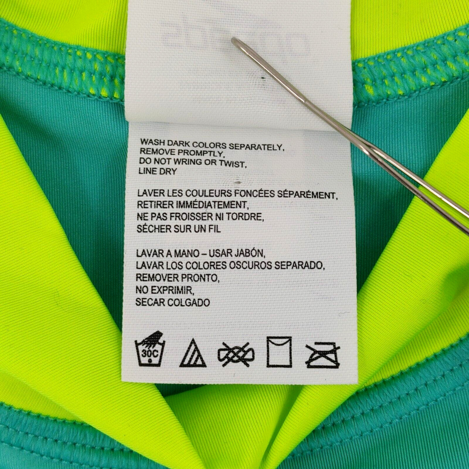 Speedo Rashguard Womens Medium Green Swim Top UV Protection Outdoor Beach