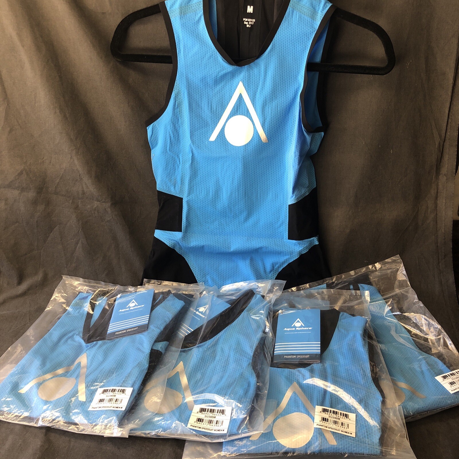 LOT OF 5 Aqua Sphere Womens Medium Phantom Speedsuit Triathlon NWT