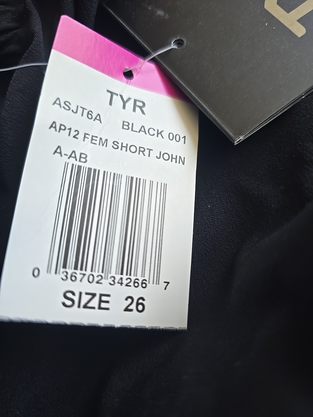 TYR Women’s AP12 Closed Back Short John Speed Suit Techsuit Black Sz 26 FINA New