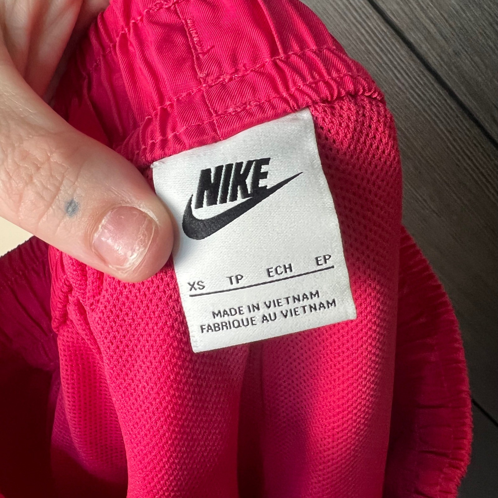 Nike Women’s Swim Shorts Hot Pink Mesh Lined Drawstring XS Beach Pool