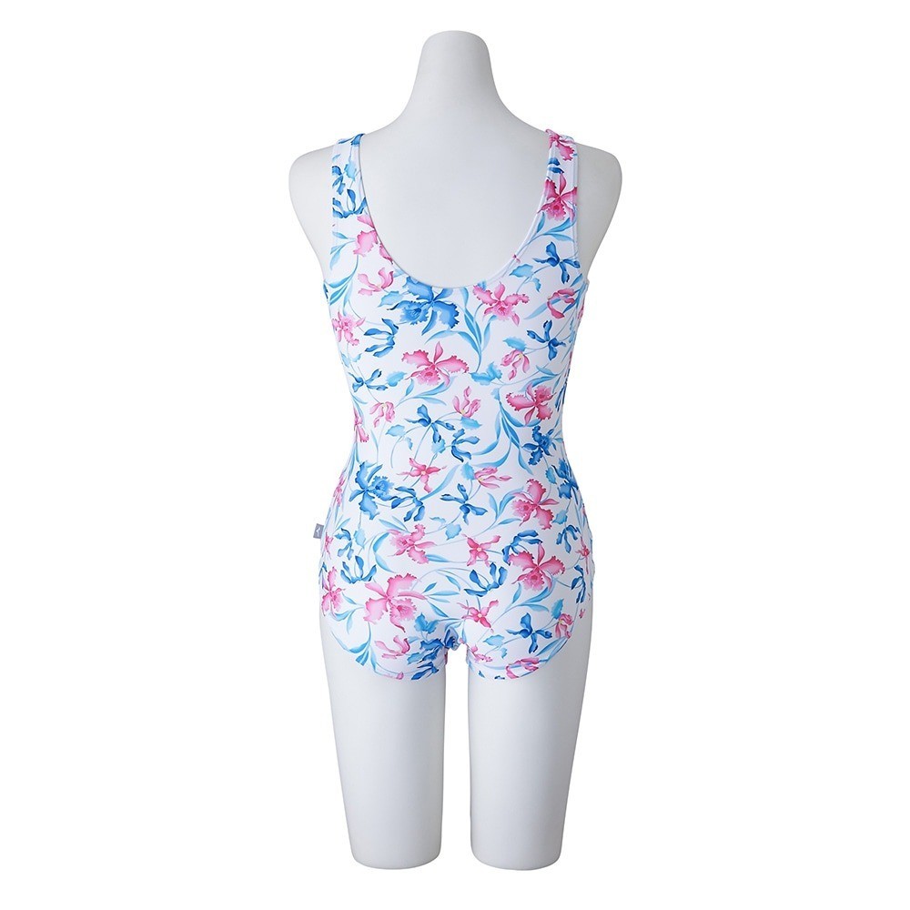 Mizuno Women’s Aqua Fitness One-Piece Swimsuit N2JAC37401 White 2025SS U-back